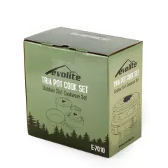 Evolite Tria Pot 3’lü Kamp Tencere Seti - Çaydanlıklı