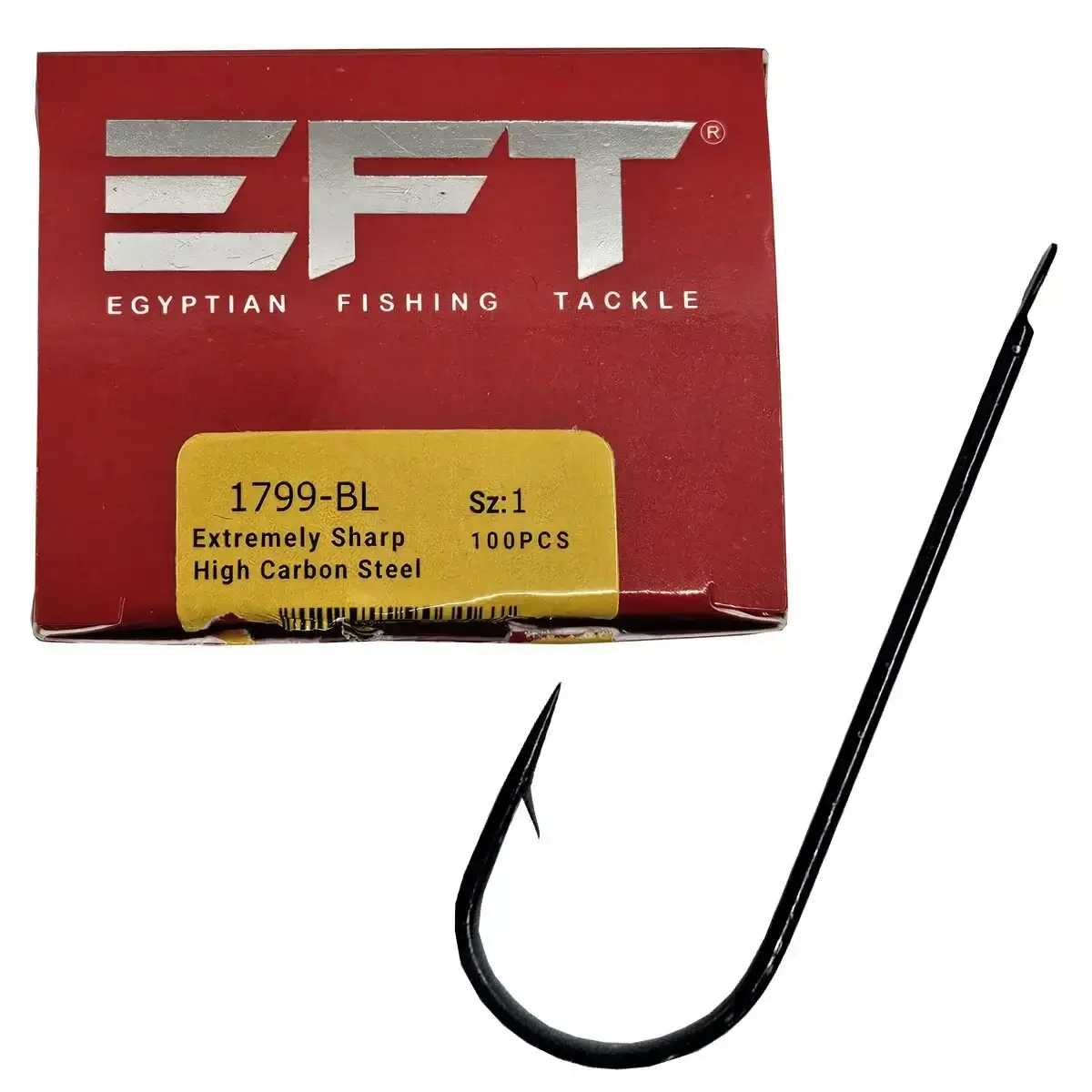 EFT 1799 Siyah Düz Çapari İğnesi