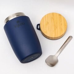 Igloo Bamboo Kaşıklı Yemek Termosu 500ml