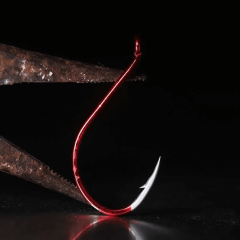 BKK Red Octopus Beak Profesyonel Olta İğnesi Seti - 50 Adet | Tatlı ve Tuzlu Su Uyumlu