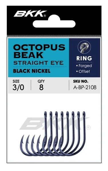 BKK Octopus Beak Straight Eye Olta İğnesi - Tatlı ve Tuzlu Su Uyumlu Premium Seri