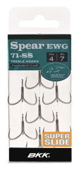 BKK Spear EWG-71 SS Profesyonel Üçlü Olta İğnesi - 1X Mukavemetli EWG Tasarım