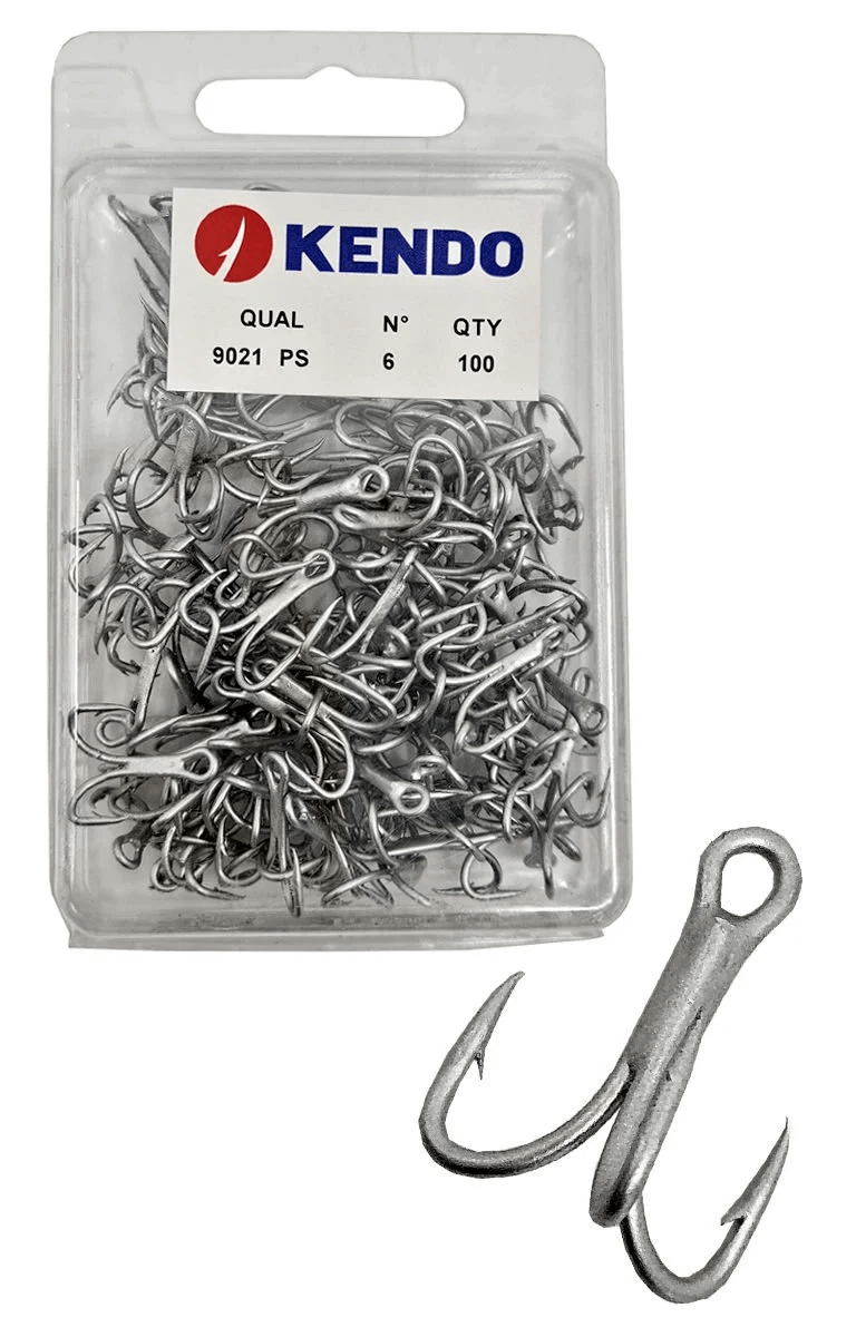 Kendo 9021 PS Faultless Treble 100 Adet Üçlü Çarpma İğnesi - Profesyonel Balık Avı Malzemesi