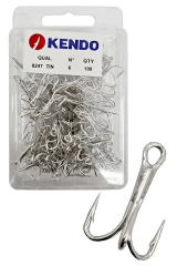 Kendo 8247 Tin O'Shaunessy Treble 100 Adet 3'lü Çarpma İğnesi