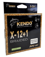 Kendo X-12+1 Braided 300m Apple Green Örgü İp Misina - Profesyonel Balıkçılık İçin Yüksek Dayanıklı Olta İpi