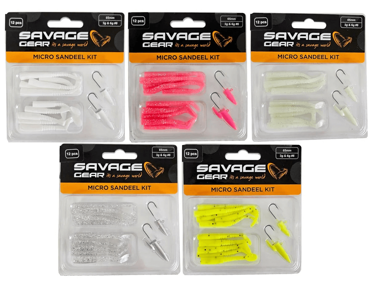 Savage Gear LRF Micro Sandeel Kit - Profesyonel Su Sıçratan Yem Seti (5 Farklı Tip, 3g & 6g)