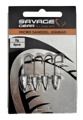 Savage Gear LRF Micro Sandeel Jighead #8 - 4'lü Paket