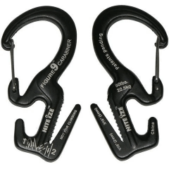 Nite-Ize Figure 9 Karabina Small Black - Düğümsüz İp Germe Sistemi
