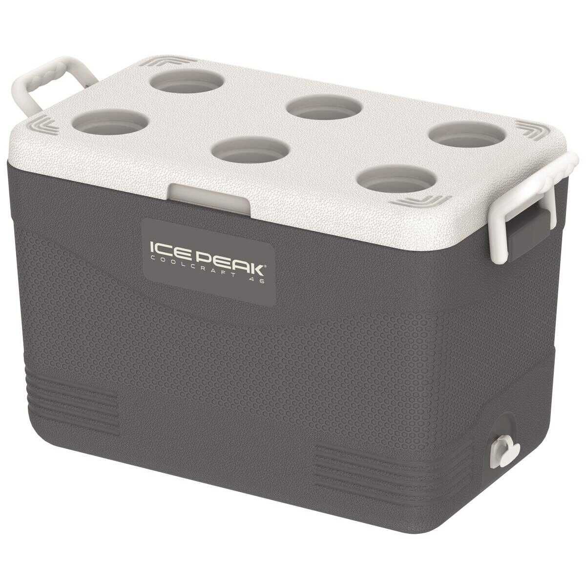 IcePeak CoolCraft 46 Taşınabilir Kamp Buzluğu ve Soğutucu 41.6L Füme