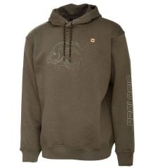 Prologic Mirror Carp Yeşil Kapüşonlu Balıkçı Sweatshirt - Sazan Desenli Outdoor Giyim