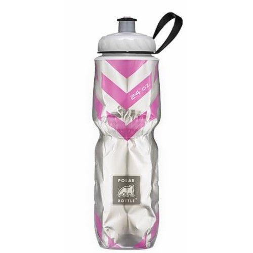Polar Bottle Yalıtımlı Chevron Termos 700ml - Çift Cidarlı Spor Matara (Pembe)