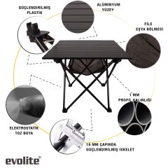 Evolite Nature Katlanabilir Kamp Masası Orta