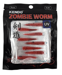 Kendo Zombie Worm LRF Silikonu 4cm