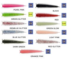 Kendo Zombie Worm LRF Silikonu 4cm 8 Adet