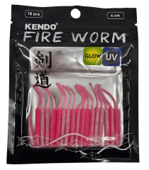 Kendo Fire Worm LRF Silikonu 5cm 18 Adet