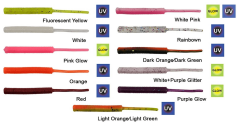 Kendo Fire Worm LRF Silikonu 5cm 18 Adet