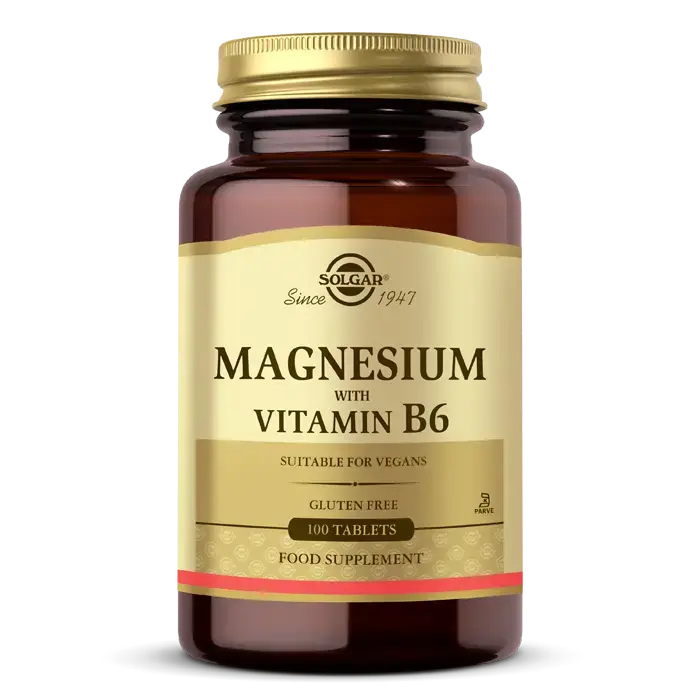 Solgar Magnesium With Vitamin B6 100 Tablet