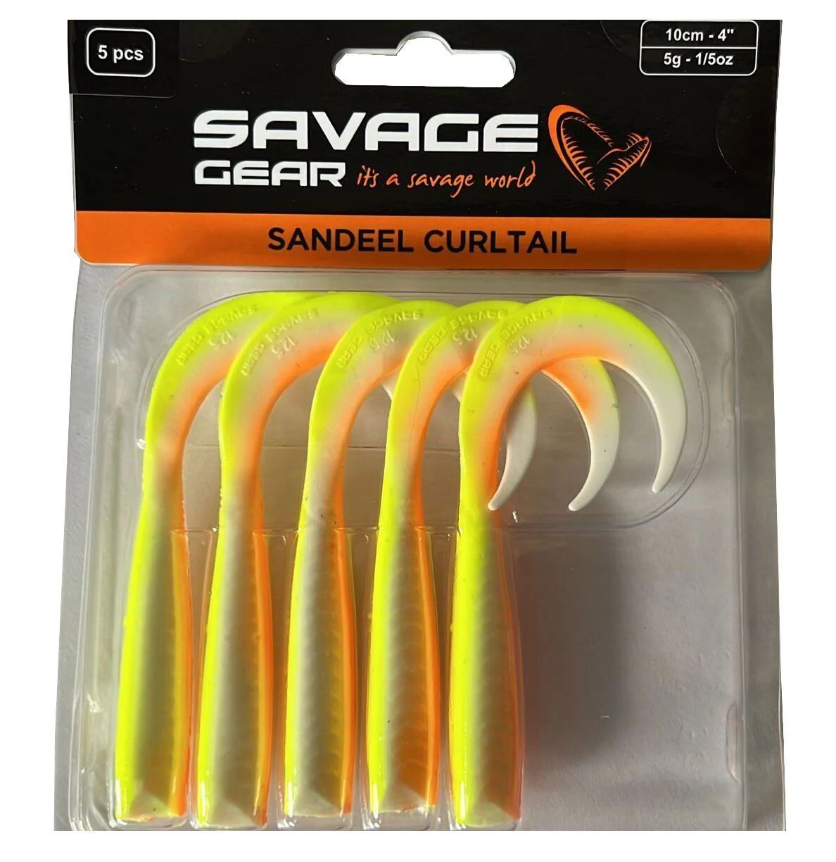 Savage Gear LB Sandeel Curltail 7cm Lemon Back Silikon (6 Adet)