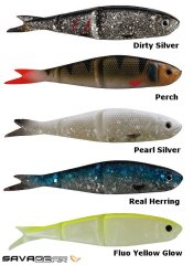 Savage gear LB Soft 4Play 8cm 4g Swim&Jerk 4+1 Adet