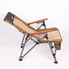 FreeCamp Trager Katlanır Kamp Sandalyesi - Kahverengi