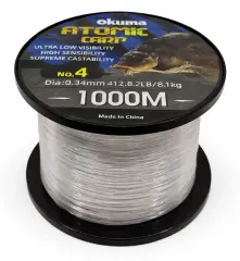 Okuma Atomic Carp Nylon Clear Color 1000m Misina | Sazan Avı Misinası