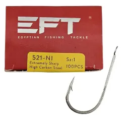 EFT 521 Kısa Pala Düz Çelik İğne 100 Adet