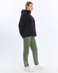 Mapamyumco Windbreaker Kadın Ceket Su Geçirmez Siyah