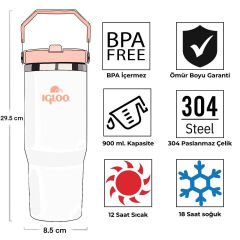 Igloo Powder Termos 900ml Beyaz
