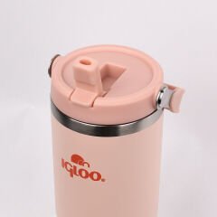 Igloo Powder Termos 900ml Paslanmaz Çelik Pipetli Matara Somon