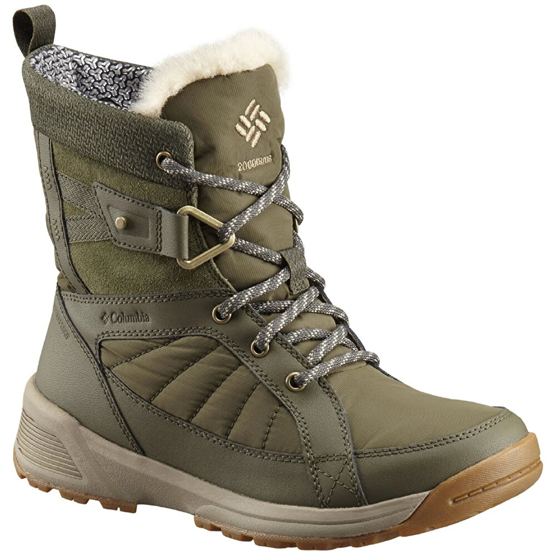 Columbia Kadın Bot Meadows Shorty Waterproof 3d Omni-heat Yeşil