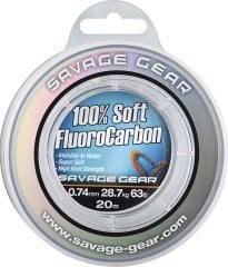 Savage gear Soft Fluoro Carbon 0,26 mm 50 m 4.7 kg 10.3 lb Misina