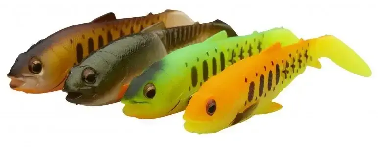 Savage Gear Craft Cannibal Paddletail 6.5 cm 4 gr Silikon Yem | Dark Water Mix 4 Adet