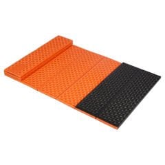 Evolite UltraLight Comfort Z Tipi Katlanır Kamp Matı - Hafif XPE Köpük - Siyah/Turuncu