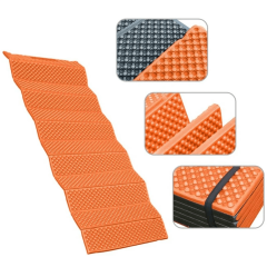 Evolite UltraLight Comfort Z Tipi Katlanır Kamp Matı - Hafif XPE Köpük - Siyah/Turuncu