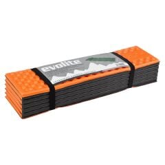 Evolite UltraLight Comfort Z Tipi Katlanır Kamp Matı - Hafif XPE Köpük - Siyah/Turuncu