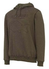 Prologic Mega Fish Balıkçı Hoodie - Army Green | %50 Pamuk Kapüşonlu Sweatshirt