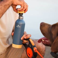 IGLOO Hydrate Pro Bambu Tabanlı Çelik Termos 500ml - Mavi