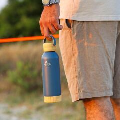 IGLOO Hydrate Pro Bambu Tabanlı Çelik Termos 500ml - Mavi