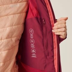 Regatta Wentwood IX 3in1 Kadın Mont Bordo Su Geçirmez