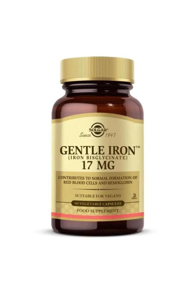 Solgar Gentle Iron 17 Mg 90 Kapsül