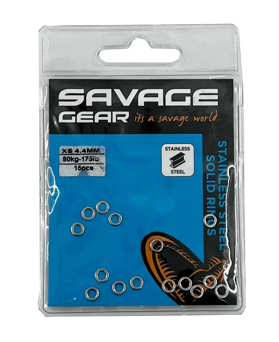 Savage Gear Solid Rings SS 15 Pcs